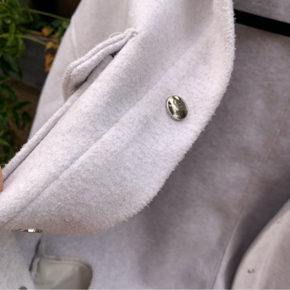 Zara Light Beige structured Shacket Jacket - Picture 4 of 8